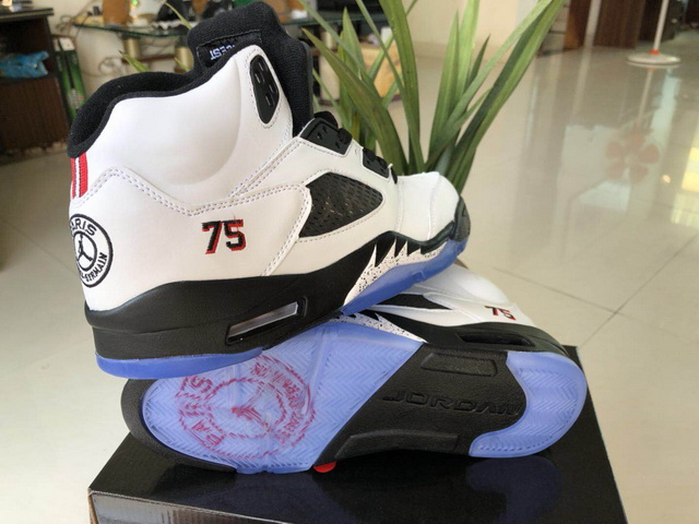 Air Jordan Retro 5 V Grade AAA Paris Saint Germain White - Click Image to Close